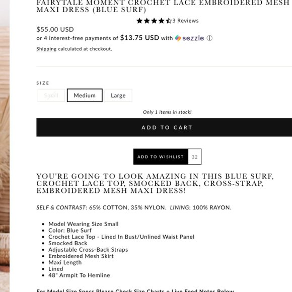 Nanamacs maxi dress size small - Picture 7 of 7